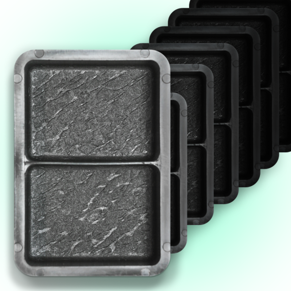 Форми для тротуарної плитки Верес-2007 Брук/Старе місто половинка 60 мм 100 шт. (1050202100-3271)