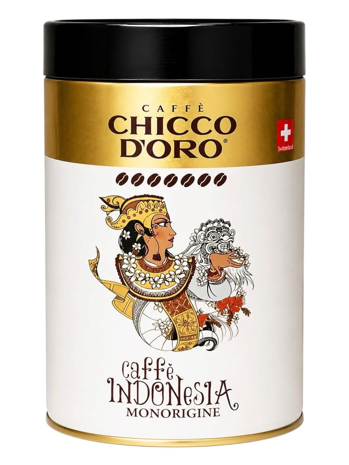 Кофе Chicco D'oro Indonesia зерно в металлической банке 250 г (60384)