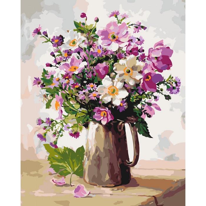 Картина по номерам Идейка "Садовый букет" 40х50 см (KHO3052)