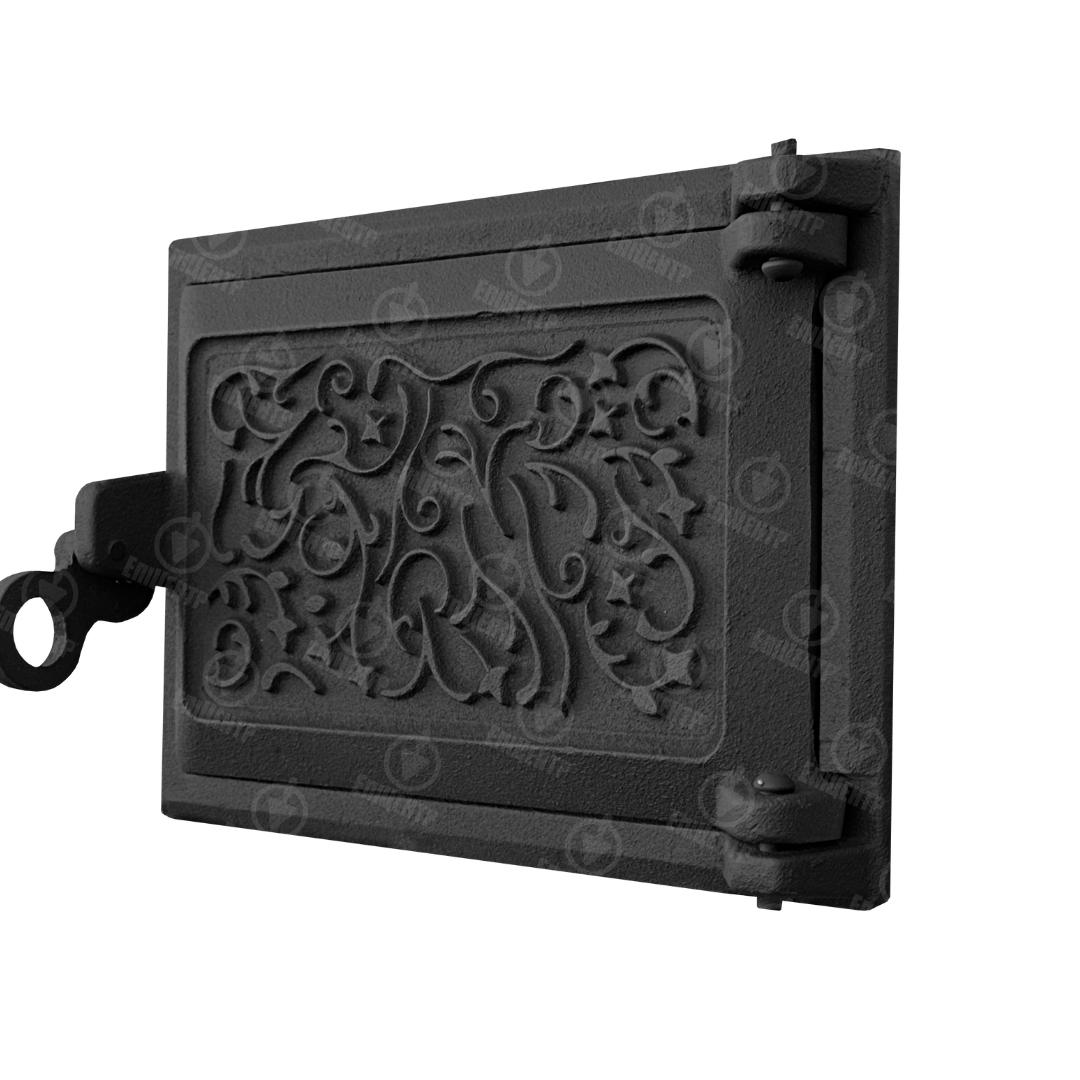 Двері піддувальні ВД-ЯП Павутинка чавунна пофарбована 250x170 мм Чорний - фото 2 Двері піддувальні ВД-ЯП Павутинка чавунна пофарбована 250x170 мм Чорний - фото 2