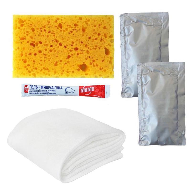 Сухой душ одноразовый МАМО с двумя саше воды (MM04) - фото 4