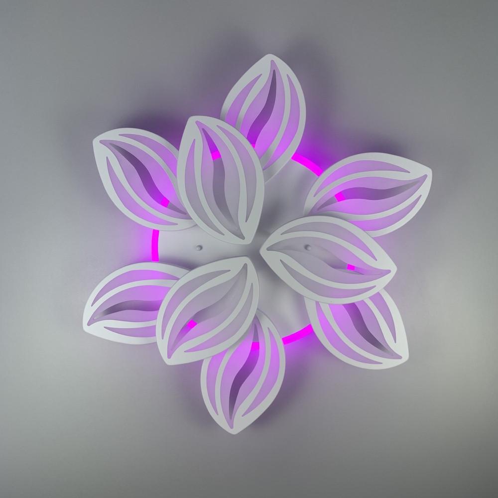 Люстра потолочная LED RGB на 9 лепестков 115W (A 2325/6+3 WT) - фото 3 Люстра потолочная LED RGB на 9 лепестков 115W (A 2325/6+3 WT) - фото 3