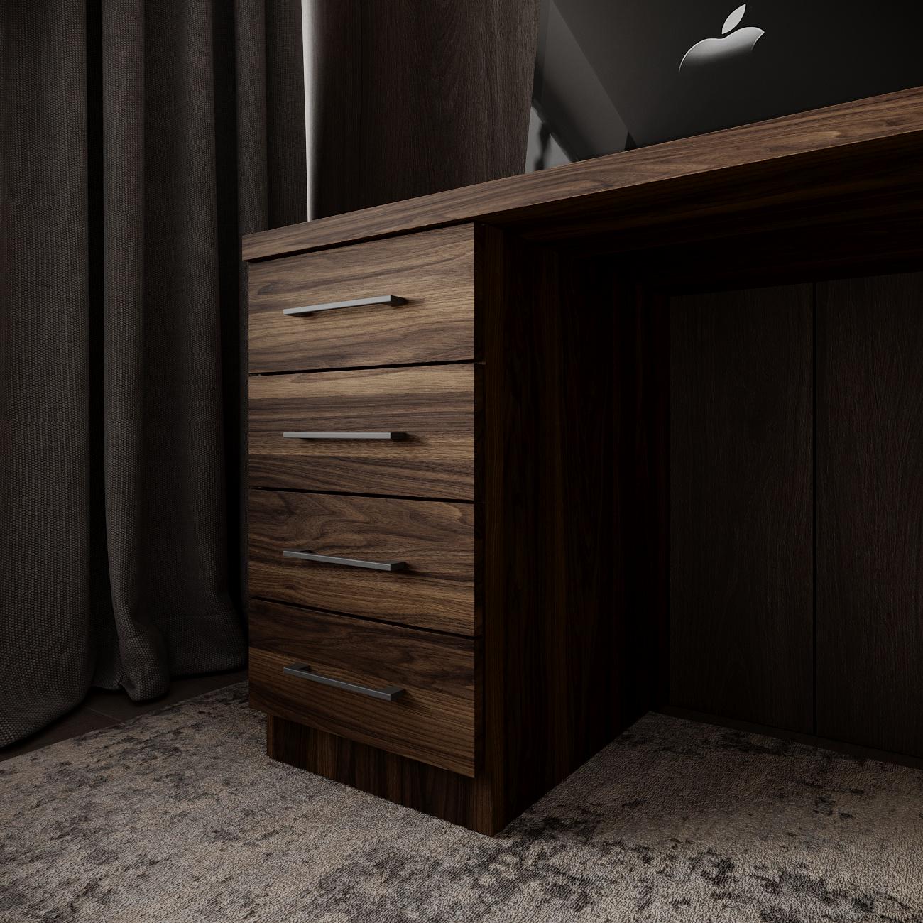 Компьютерный стол Mebellini Торонто лофт 1200x600x770 мм Орех Артемида (арт.SKEP1000-205) - фото 4 Компьютерный стол Mebellini Торонто лофт 1200x600x770 мм Орех Артемида (арт.SKEP1000-205) - фото 4