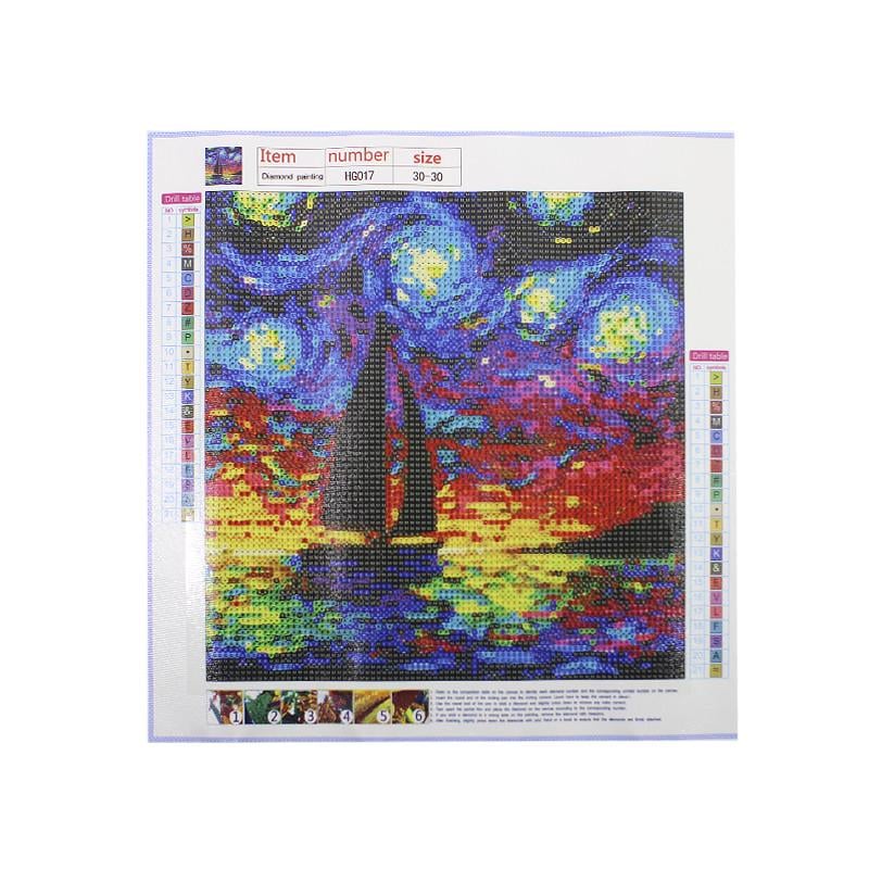 Алмазная мозаика Lesko DIY HG017 Парусник Алмазная мозаика Lesko DIY HG017 Парусник