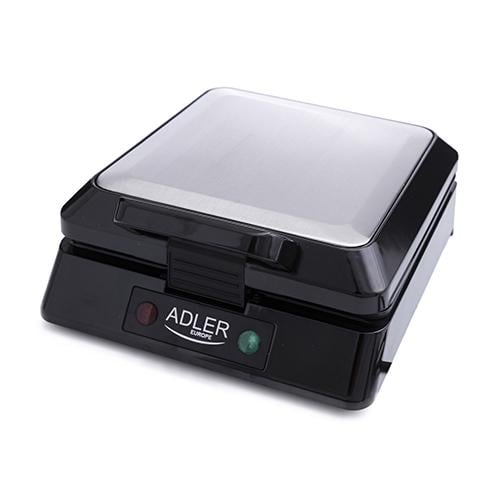 Вафельниця Adler AD 3036 1500W Black/Silver - фото 1