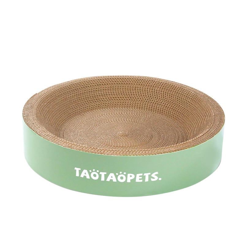 Кігтеточка для кота Taotaopets 044422 кругла гофрована лежанка 40х9 см (24366709)