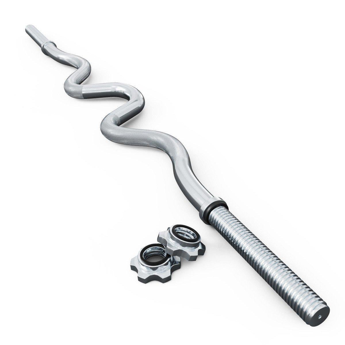 Гриф для штанги K-SPORT W-образный с зажимами 120 см (396703) Гриф для штанги K-SPORT W-образный с зажимами 120 см (396703)