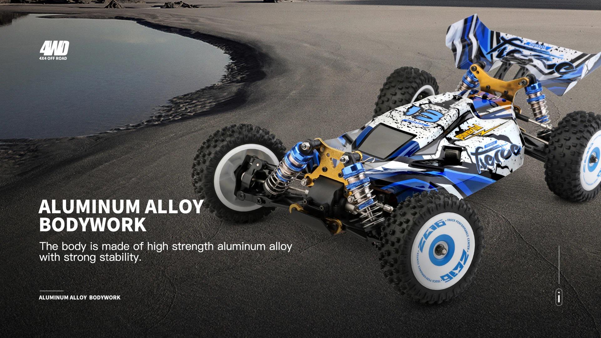 Машинка WLToys 124017 4WD 1:12 баггі V2 з безколекторним двигуном з розгоном до 75 км/год - фото 7