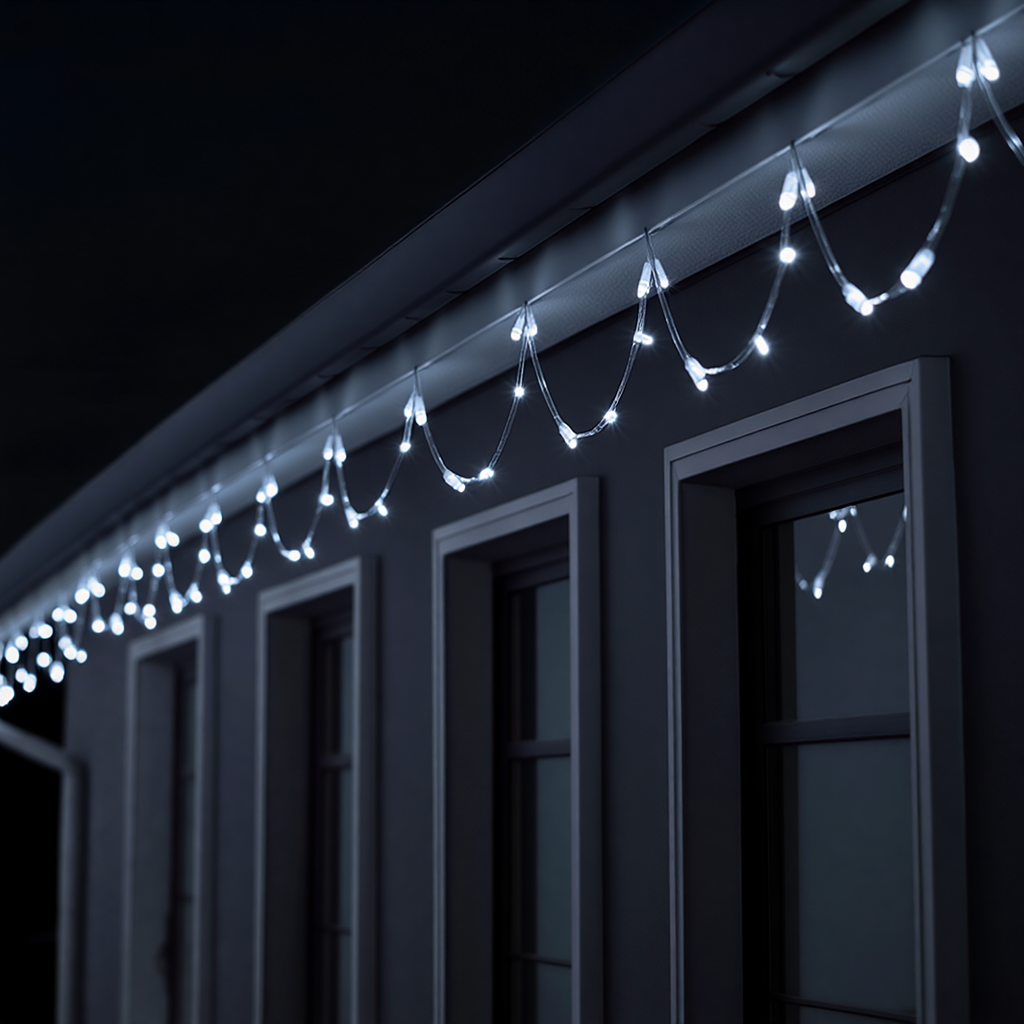 Гірлянда кімнатна Нитка W180LED18MWW 18 м 180 LED Білий/Білий (29912680) - фото 4 Гірлянда кімнатна Нитка W180LED18MWW 18 м 180 LED Білий/Білий (29912680) - фото 4