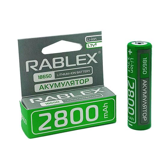 Аккумулятор Rablex Li-Ion 18650 c защитой 3,7V 2800 mAh для фонариков Аккумулятор Rablex Li-Ion 18650 c защитой 3,7V 2800 mAh для фонариков