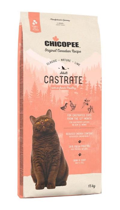 Корм сухий для котів Chicopee CNL Cat Castrate 15 кг (020671)
