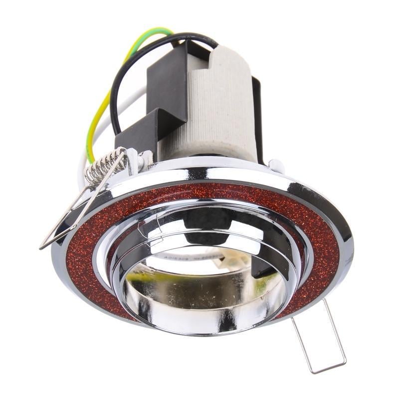 Светильник точечный поворотный RO-50D ShRED/CHR