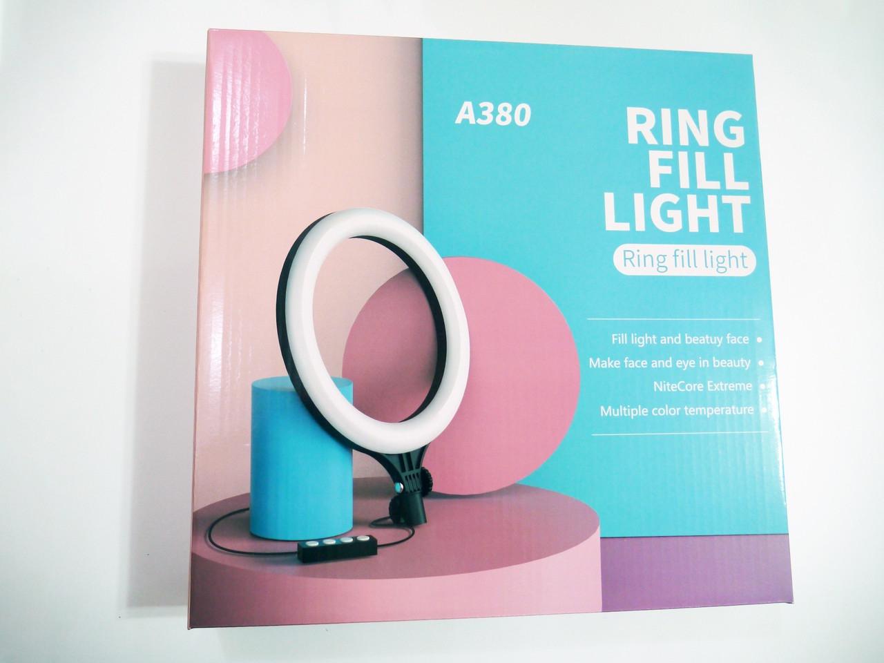 Кольцевая лампа LED с держателем для телефона 40 см (HA-24) - фото 2