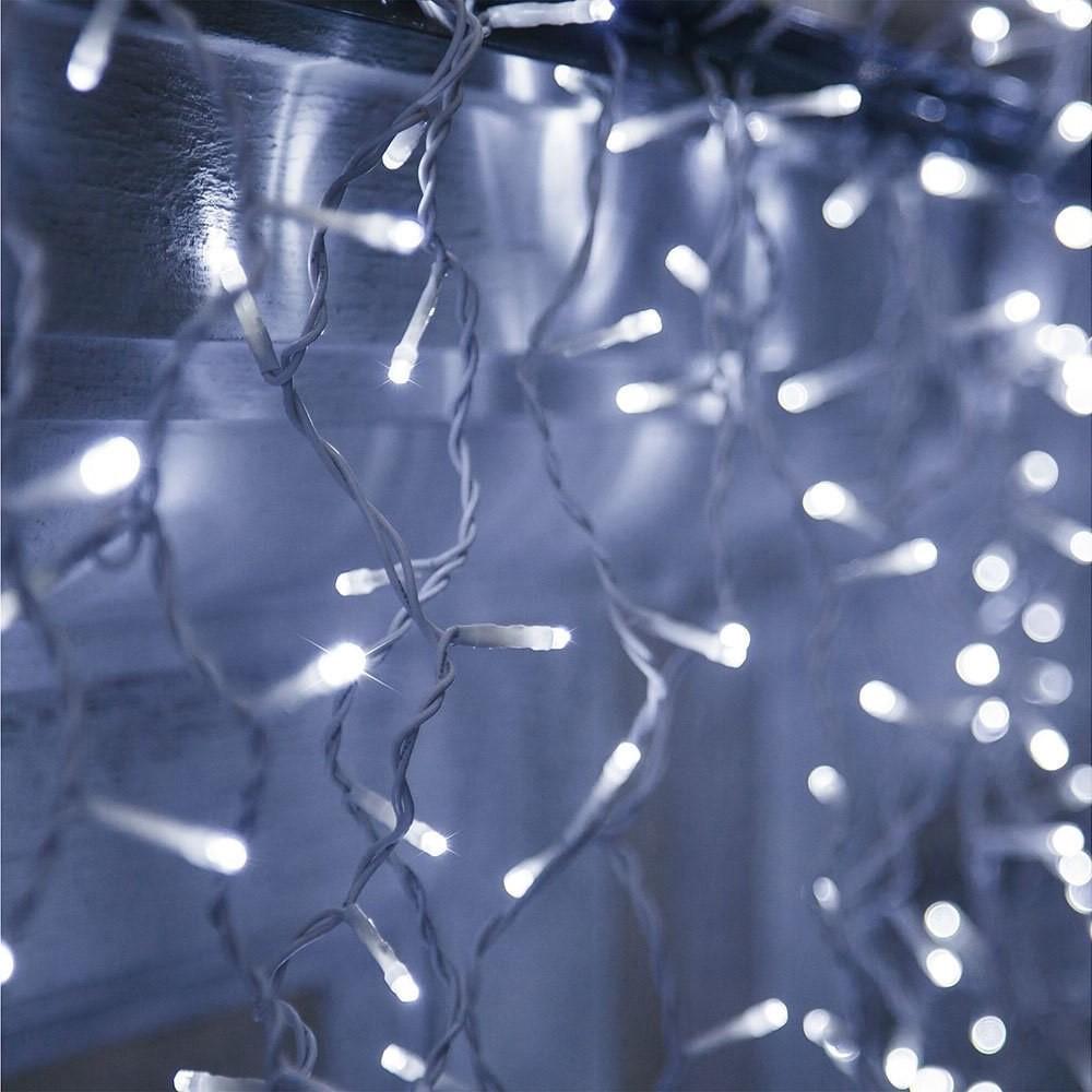 Гирлянда уличная GarlandoPro 20MWW Бахрома 390 LED 20 м от сети Белый (118-107-20MWW)