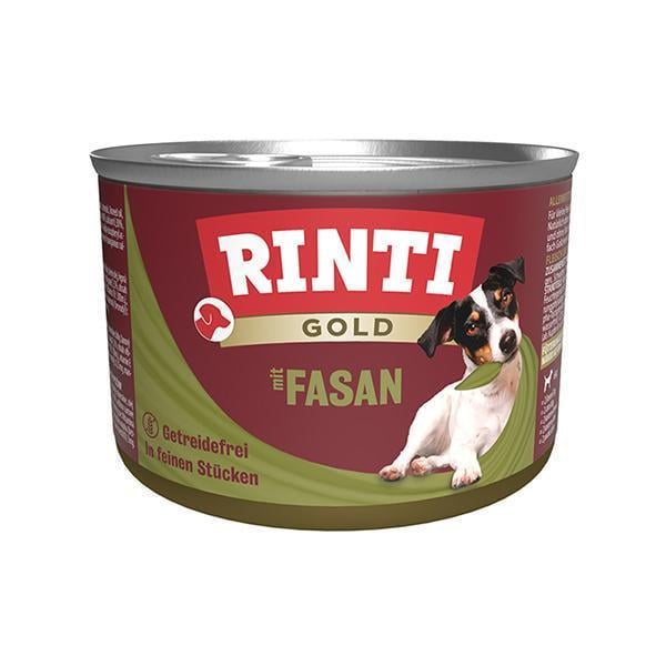 Корм влажный для собак Rinti Gold mit Fasan беззерновой полнорационный Фазан 185 г (91028)
