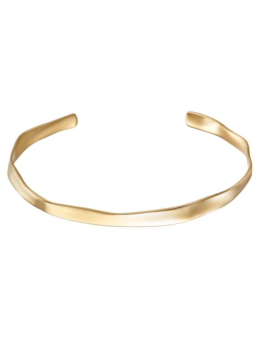 Браслет Curve жіночий RIMMART JEWELRY золотий 16.5
