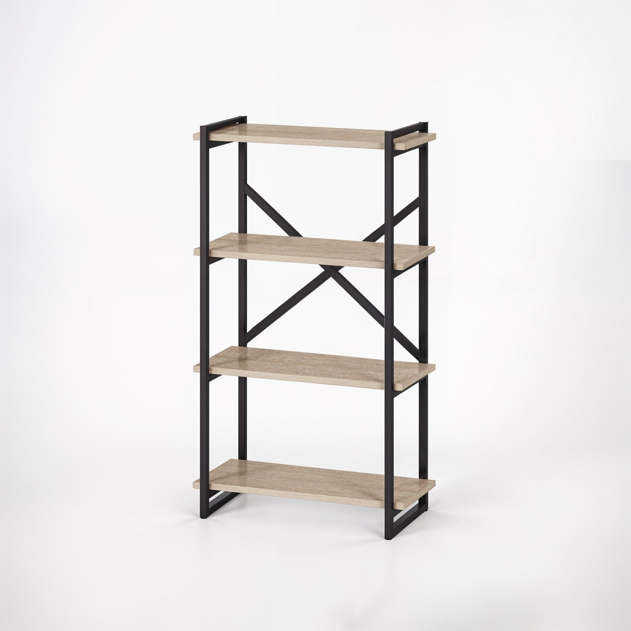 Стеллаж в стиле лофт на 4 полки Ant-2 700х300х1400 мм Дуб Сонома - фото 2