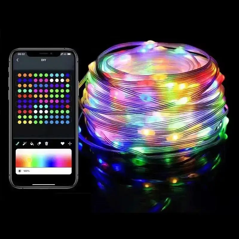 Гірлянда Крапля Роси USB RGB Bluetooth з пультом 10 м (22514761) - фото 4