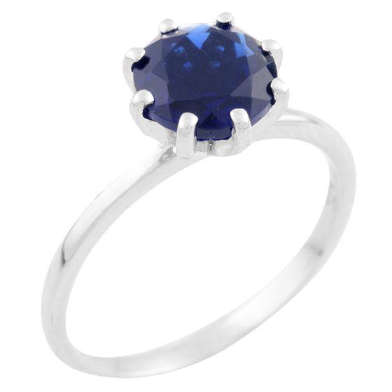 Кольцо серебряное с сапфиром nano 2,18 г р. 17 (0946603)