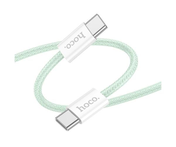 Кабель Data Hoco X104 Source Type-C to Type-C 60W 3A 2 м Green