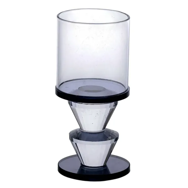 Подсвечник декоративный Parallels стеклянный 13 см Прозрачный