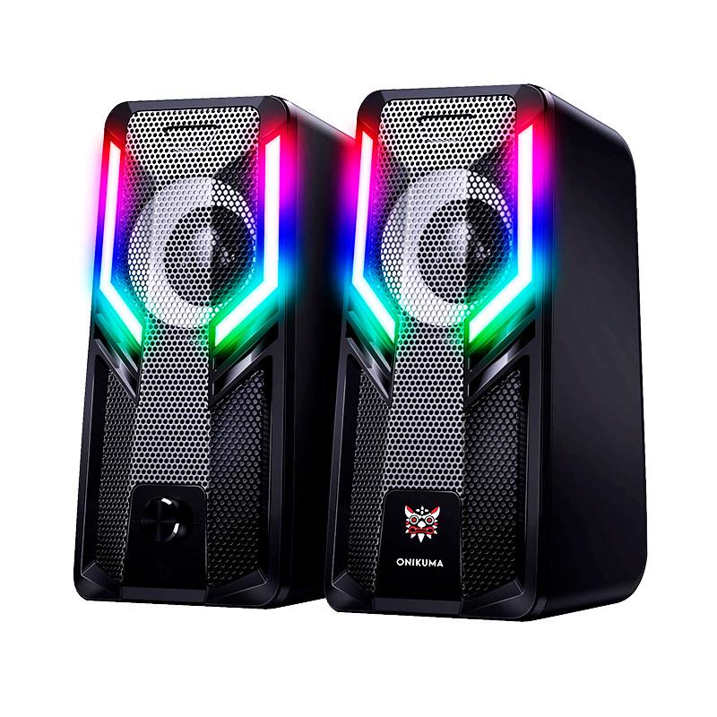 Компьютерные колонки ONIKUMA OG6 RGB Backlight 85 дБ Black