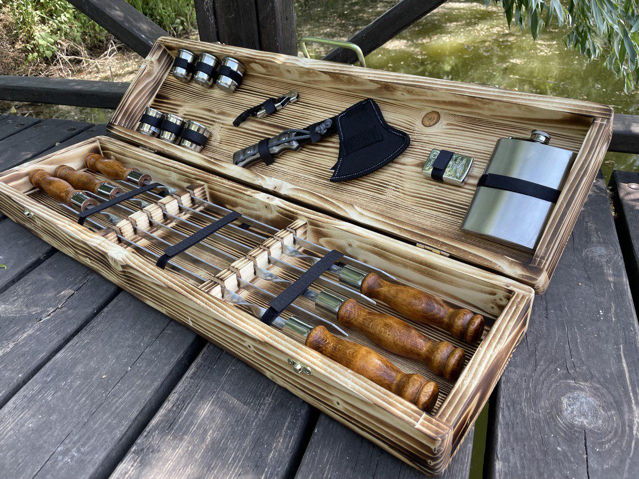 Набір шампурів 3 для шашлику (Україна 3) - фото 1 Набір шампурів 3 для шашлику (Україна 3) - фото 1