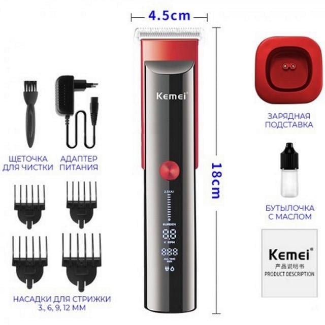 Машинка для стрижки волосся Kemei Km-5016 - фото 6