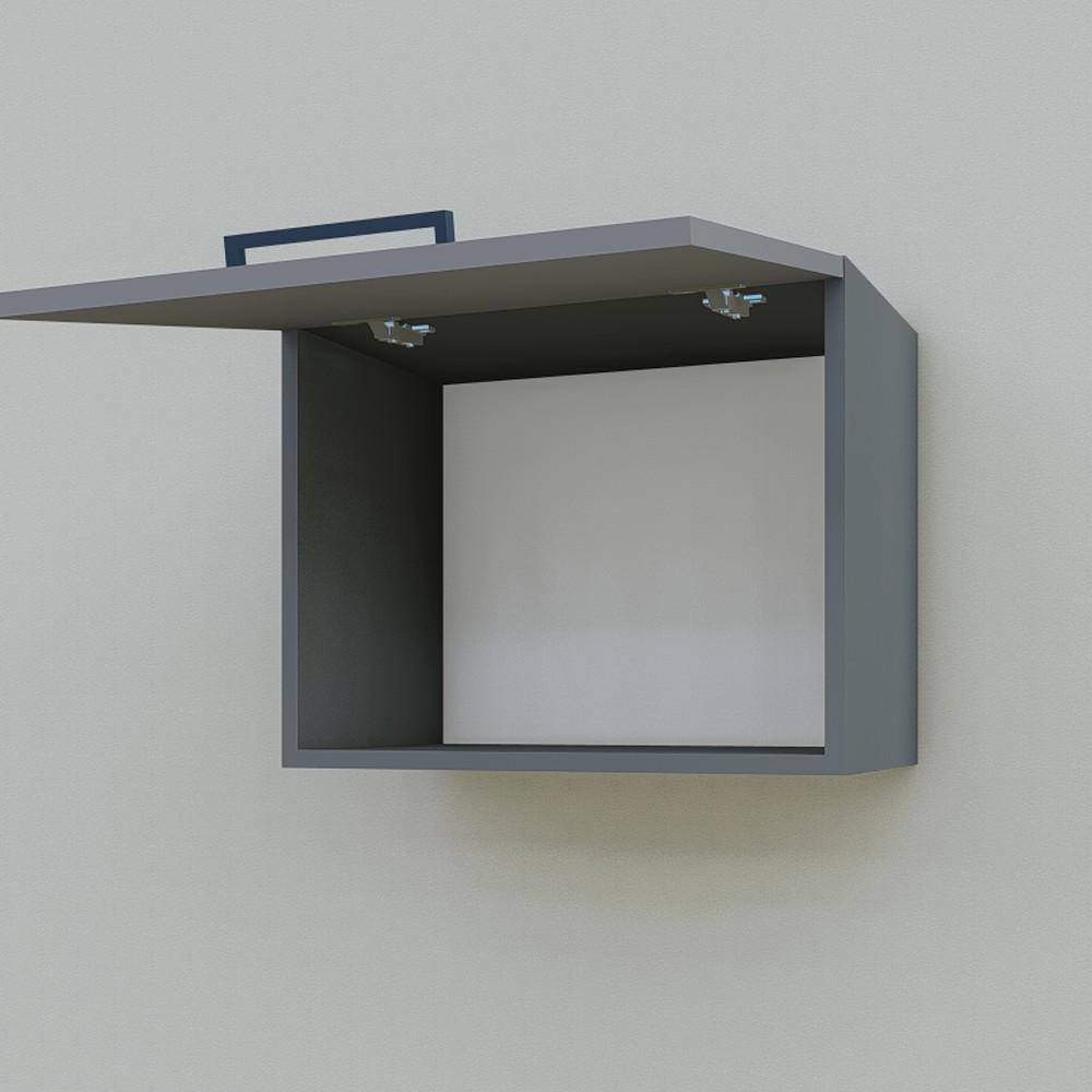 Шафа навісна Opendoors МП9 для кухні під витяжку 500 мм Антрацитовий/Графітовий (МП9/7) - фото 3 Шафа навісна Opendoors МП9 для кухні під витяжку 500 мм Антрацитовий/Графітовий (МП9/7) - фото 3