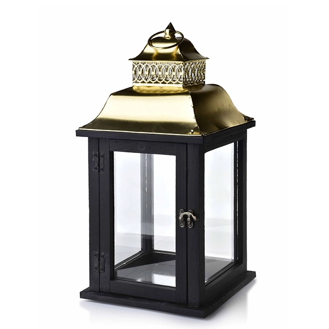 Підсвічник-ліхтар дерев'яний Levi Gold HTO2062 (35265) Підсвічник-ліхтар дерев'яний Levi Gold HTO2062 (35265)