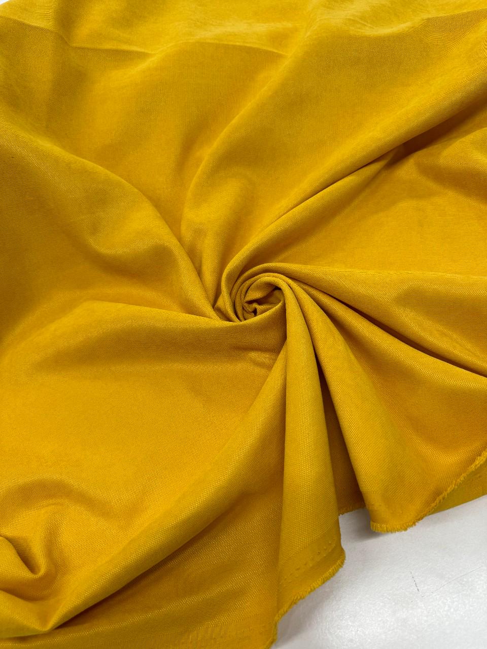 Ткань для штор микровелюр канвас Шторы Тут Желтый