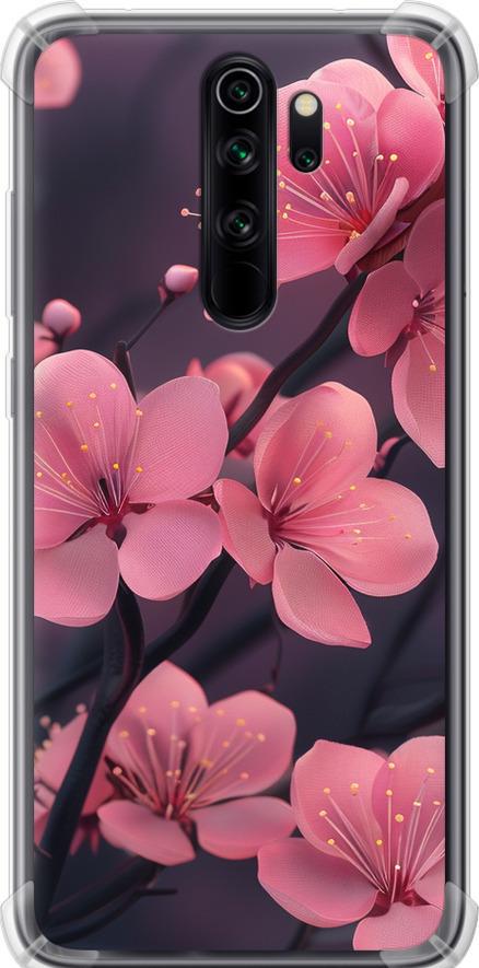 Чехол на Xiaomi Redmi Note 8 Pro Пурпурная сакура (6075sp-1783-42517)