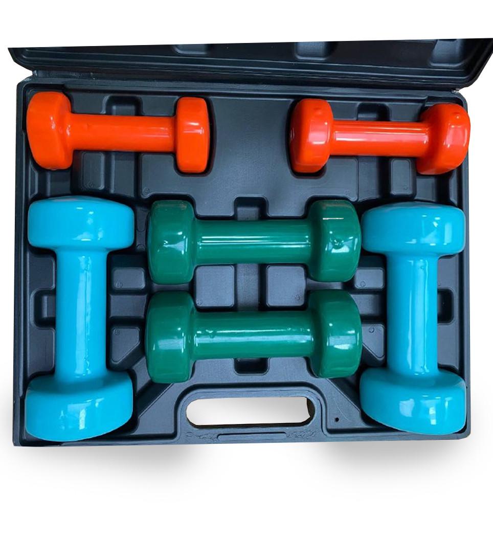 Набір гантелей в кейсі PowerPlay 4118 Fitness Dumbells 12 кг - фото 3