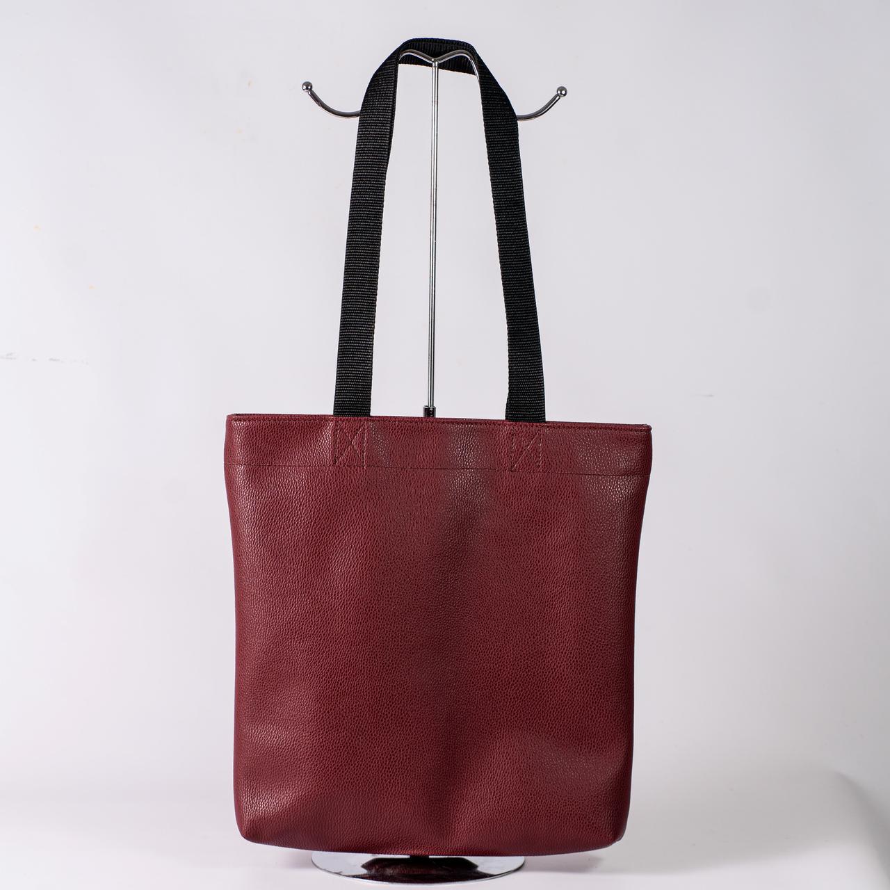 Сумка женская шопер XENIA № 35-24 из эко-кожи Бордовый