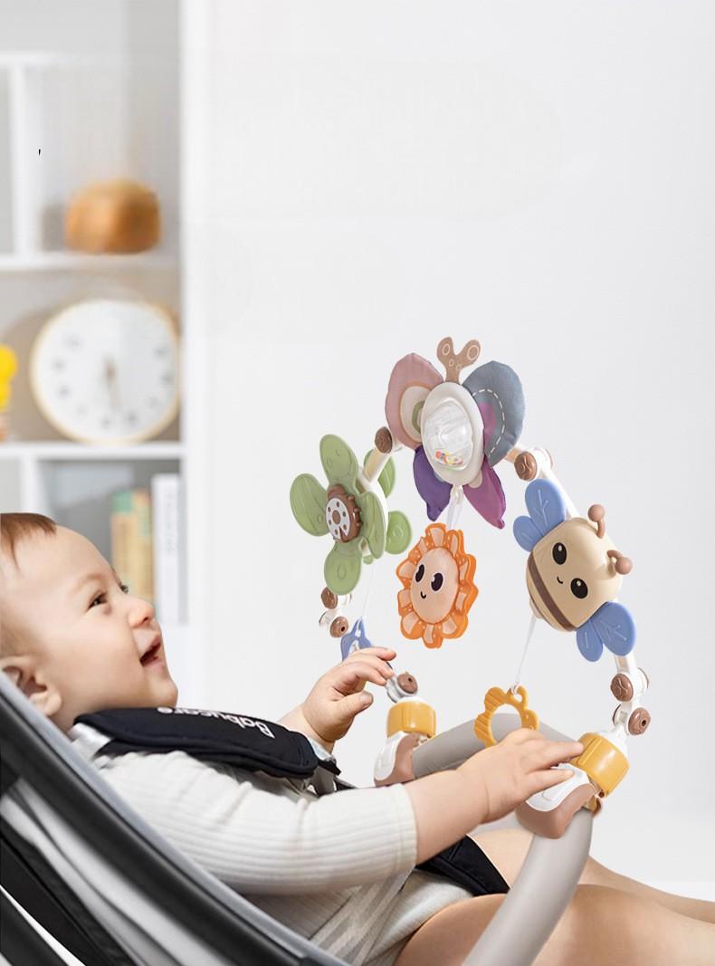 Дуга розвиваюча Huanger для коляски ліжечка з проектором Різнокольоровий - фото 3 Дуга розвиваюча Huanger для коляски ліжечка з проектором Різнокольоровий - фото 3