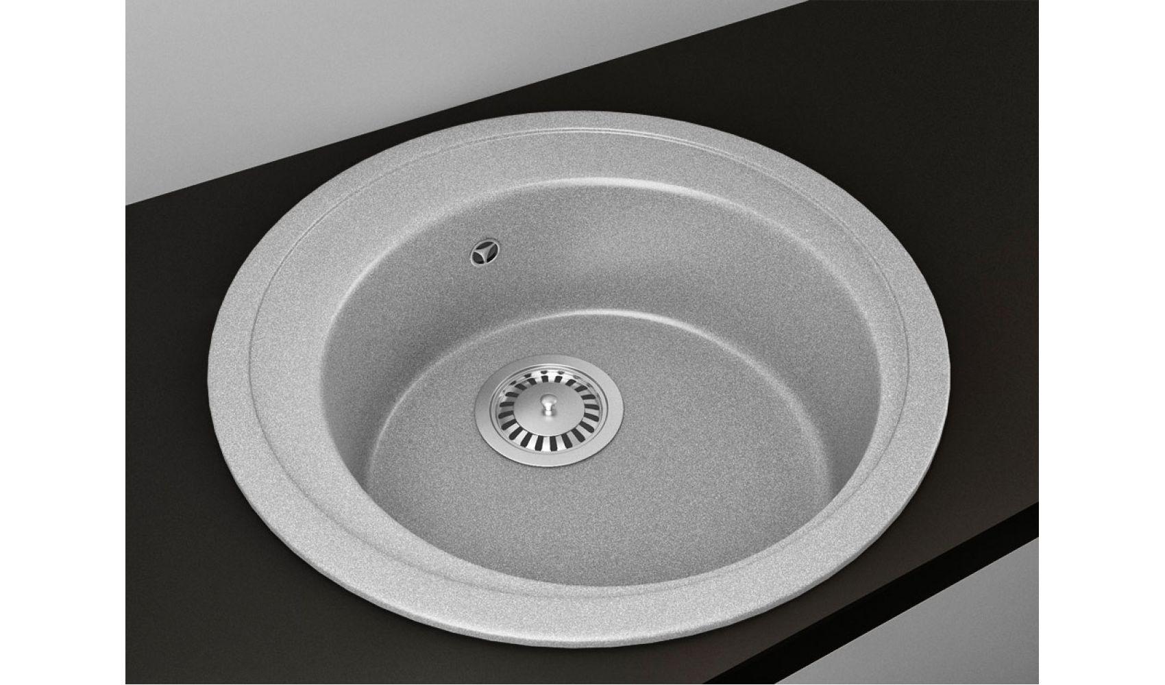 Кухонная мойка Lexona Blansh гранитная з краном Серый - фото 7