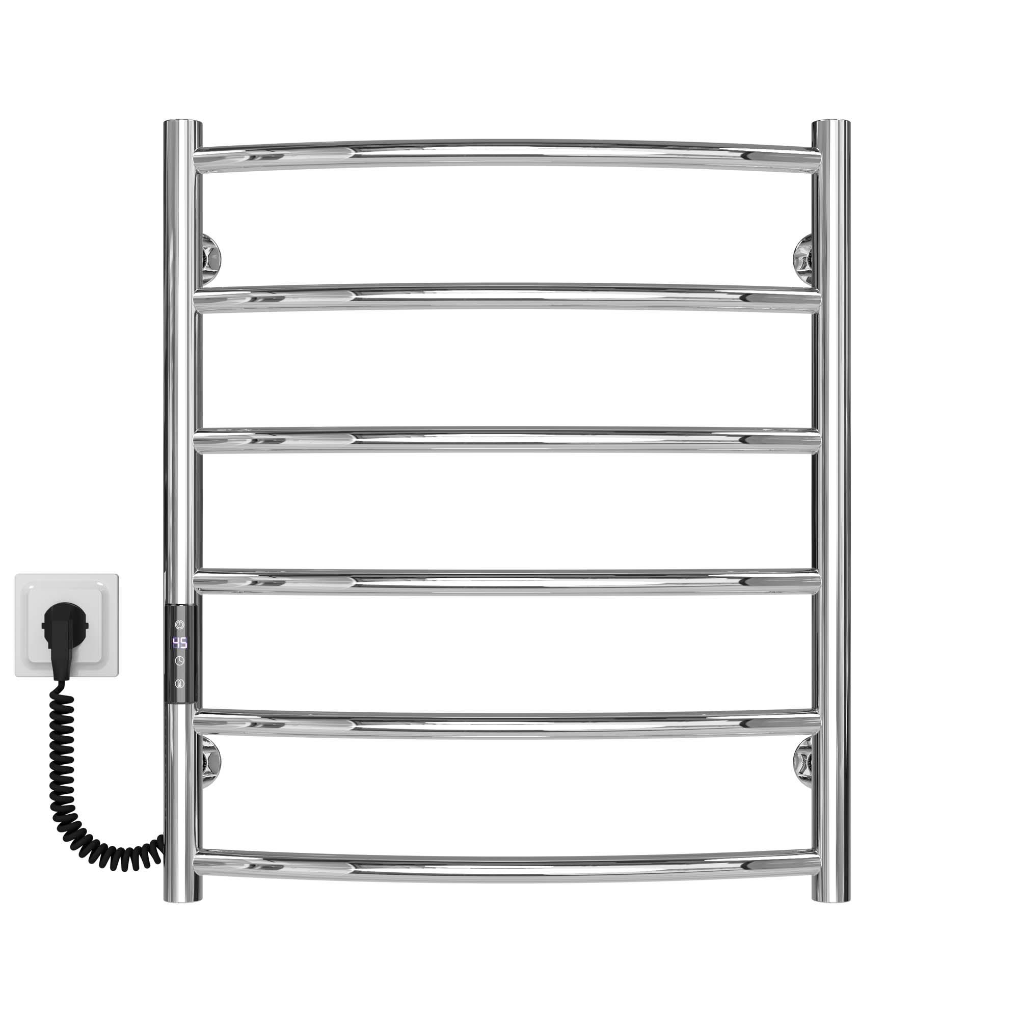Полотенцесушитель электрический Deffi Классик П6 JD03 левое подключение нержавеющая сталь 500х600 мм Хром (C.DK.60.50.6.ECL1)