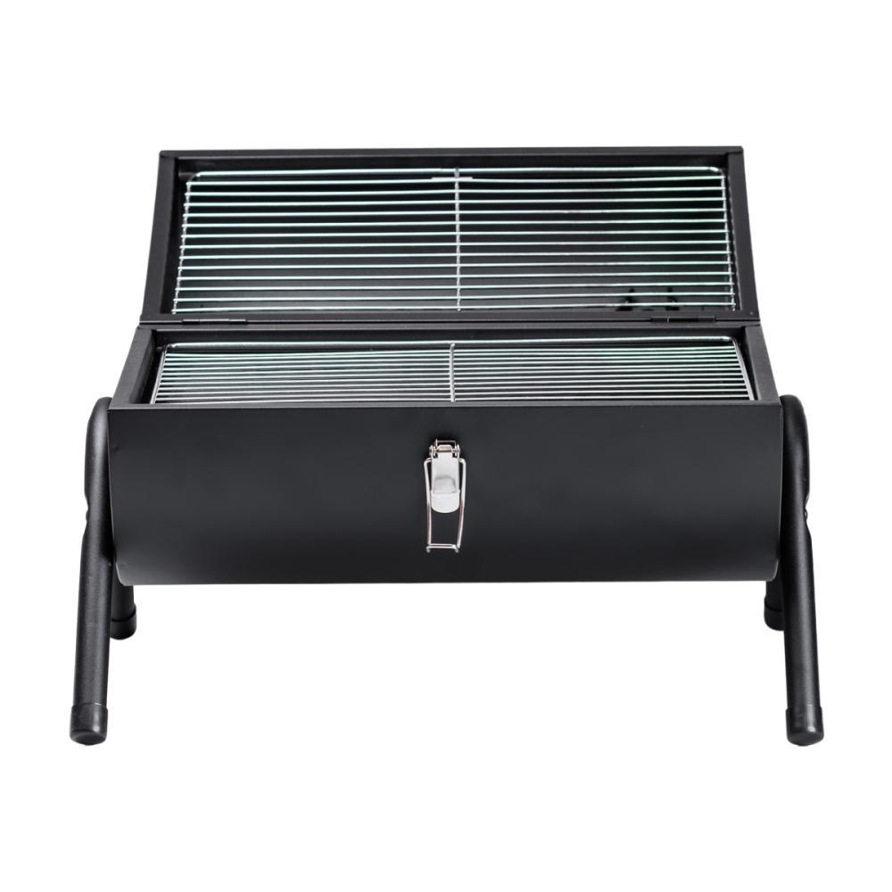 Мангал-гриль Бочка двосторонній з двома решітками Black (25105698) - фото 9