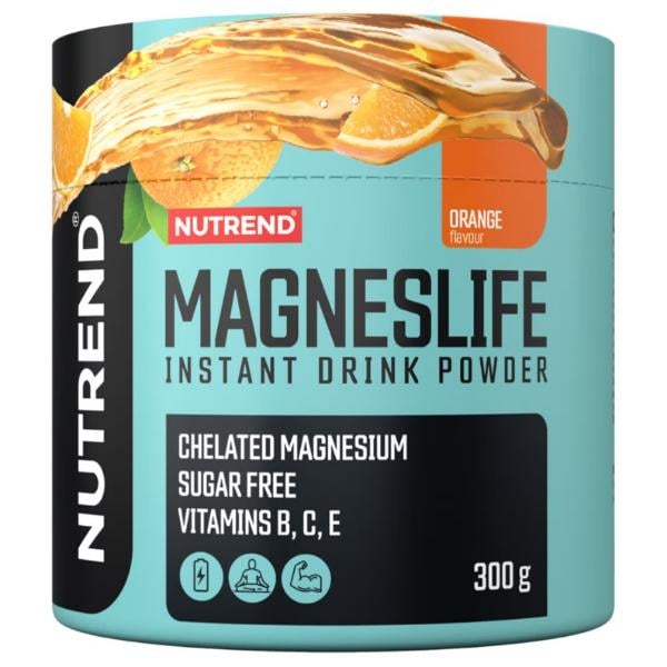 Микроэлемент Магний для спорта Nutrend MagnesLife Instant Drink Powde 300 g 60 servings Orange (000025959)