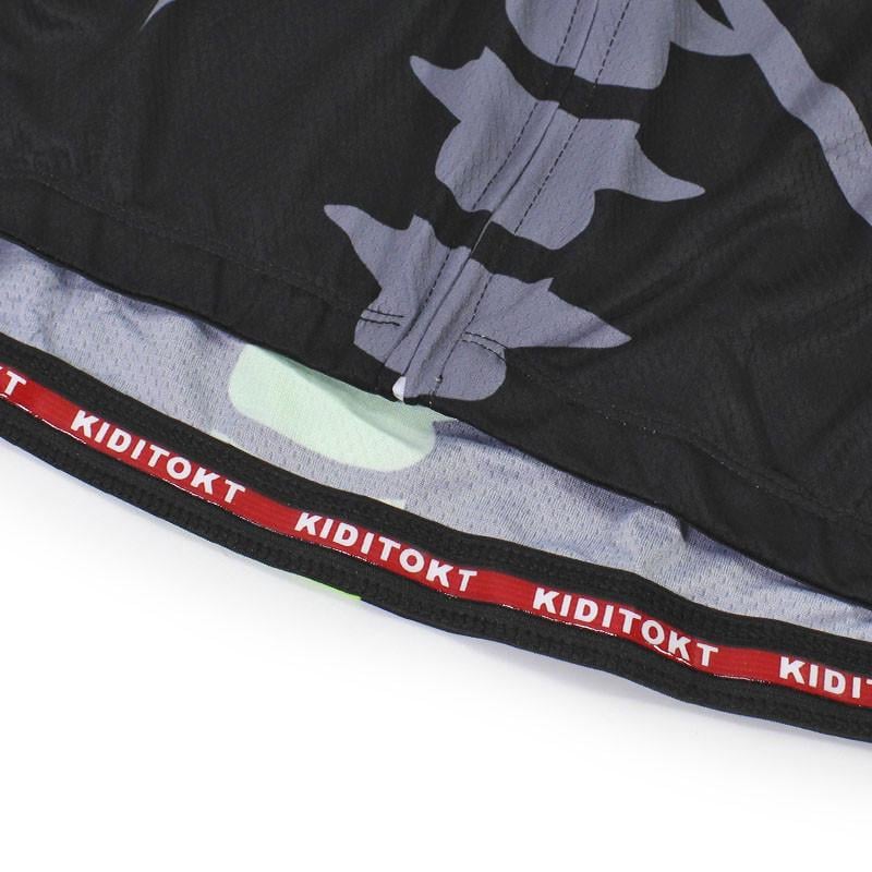 Чоловічий велокостюм KIDITO KM-CT-18 Skeleton Red 4XL кофта з довгим рукавом + штани для велосипедистів - фото 2