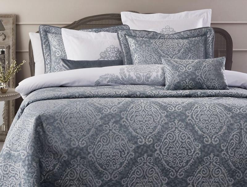 Покрывало Pepper Home Athena Mavi с наволочками и декоративными подушками 270х260 см