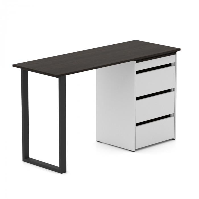 Стіл-комод трансформер Knap Knap Shiron+Jumbo з додатковою поворотною стільницею Білий/Венге (S202010420) - фото 4 Стіл-комод трансформер Knap Knap Shiron+Jumbo з додатковою поворотною стільницею Білий/Венге (S202010420) - фото 4