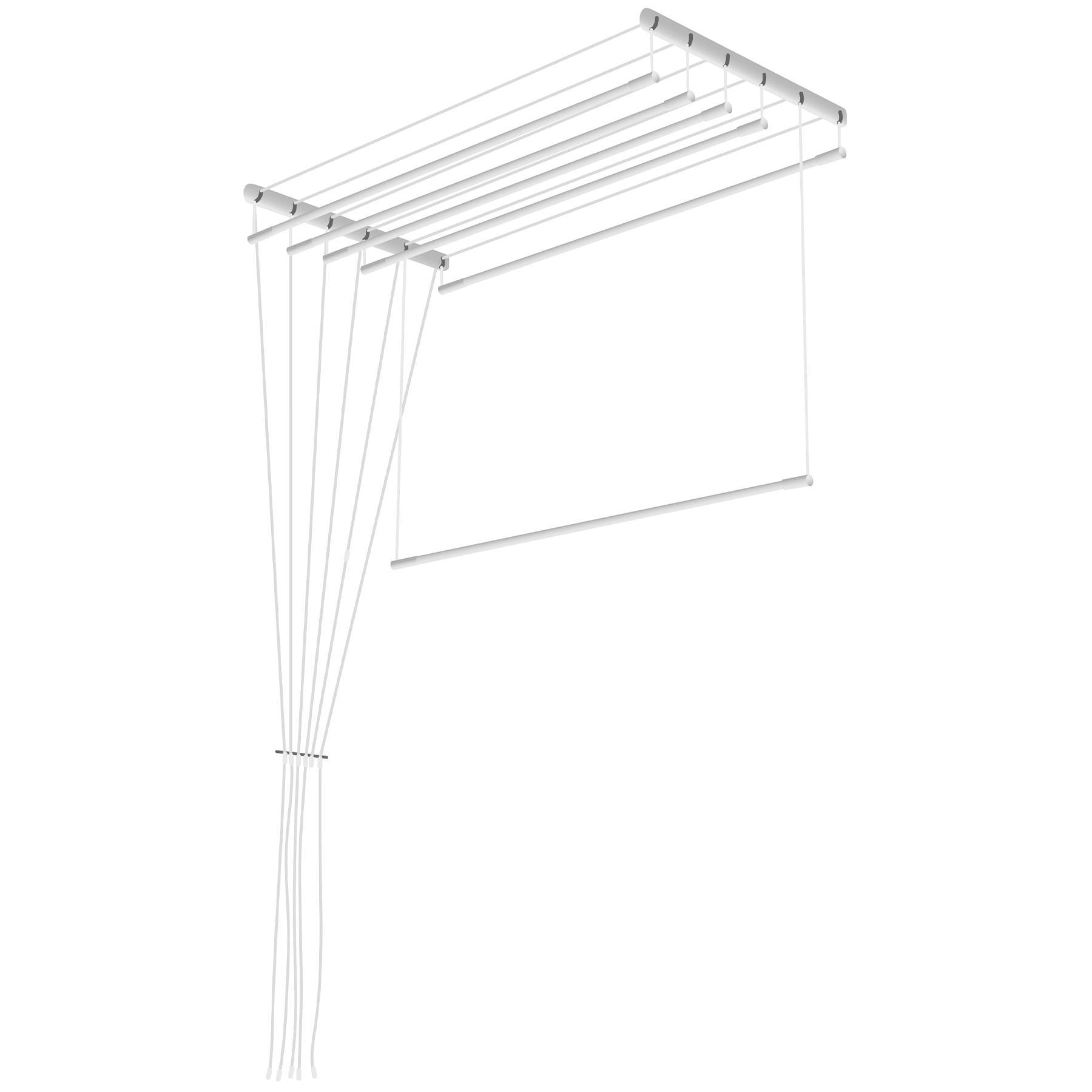 Сушилка для белья настенно-потолочная Casa Si Perfect Dry сталь 5x1,6 м Белый