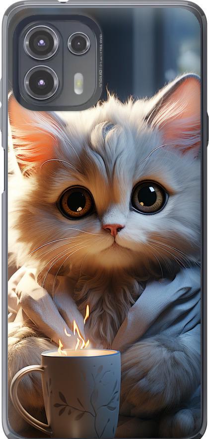 Чехол на Motorola Edge 20 Lite White cat (5646u-2496-42517)