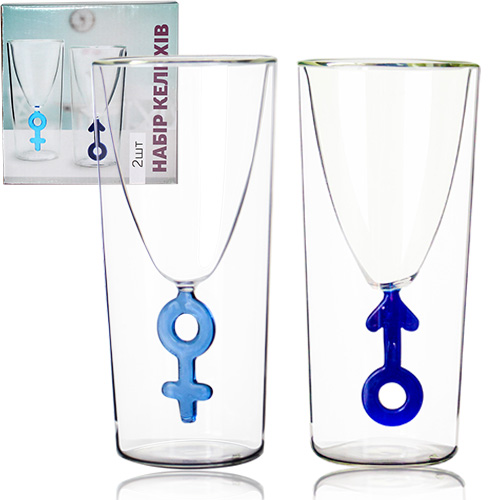 Набор бокалов SNT Он и Она 150 мл 2 шт. (708-1)