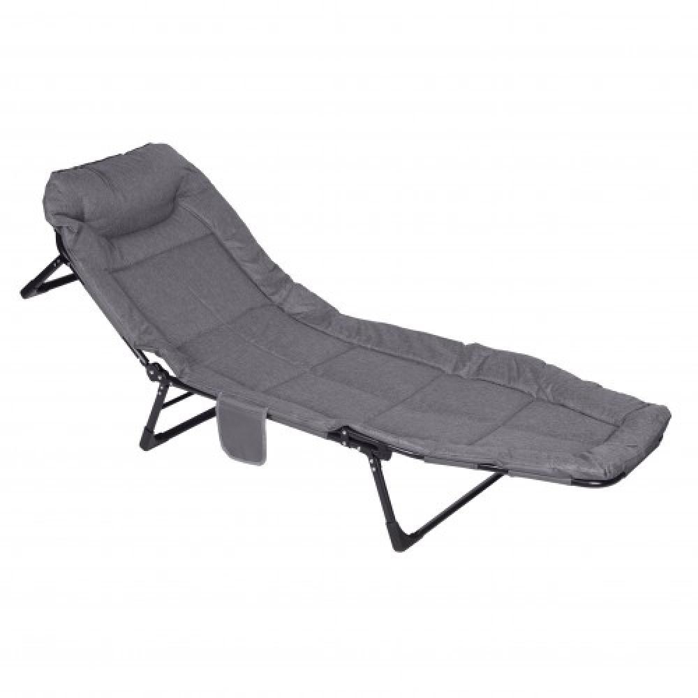 Шезлонг раскладной Bonro B2002-3 Темно-серый (42400529)