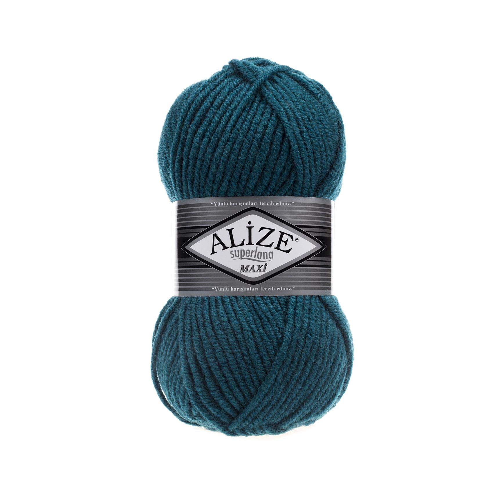 Пряжа Alize Superlana Maxi 212 Петроль (6548)
