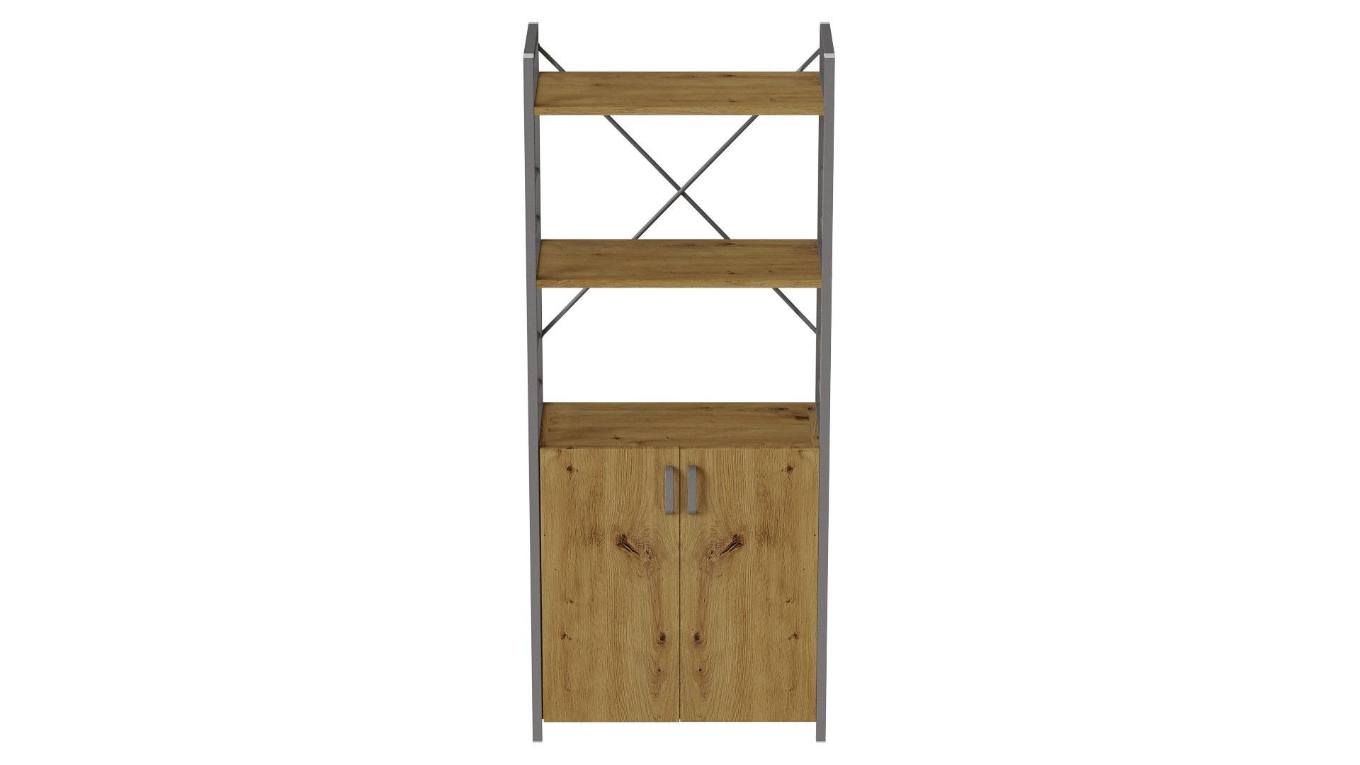 Этажерка Ferrum-decor Коннект 3/60 с тумбой ДСП 144x60x28 см Серый/Артизан (FRD-104461) Этажерка Ferrum-decor Коннект 3/60 с тумбой ДСП 144x60x28 см Серый/Артизан (FRD-104461)