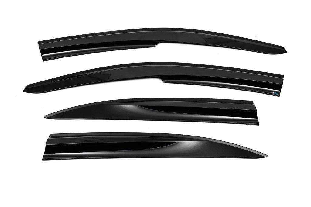 Ветровики SD Sunplex для Opel Vectra C 2002-2008 гг. полистирол Черный