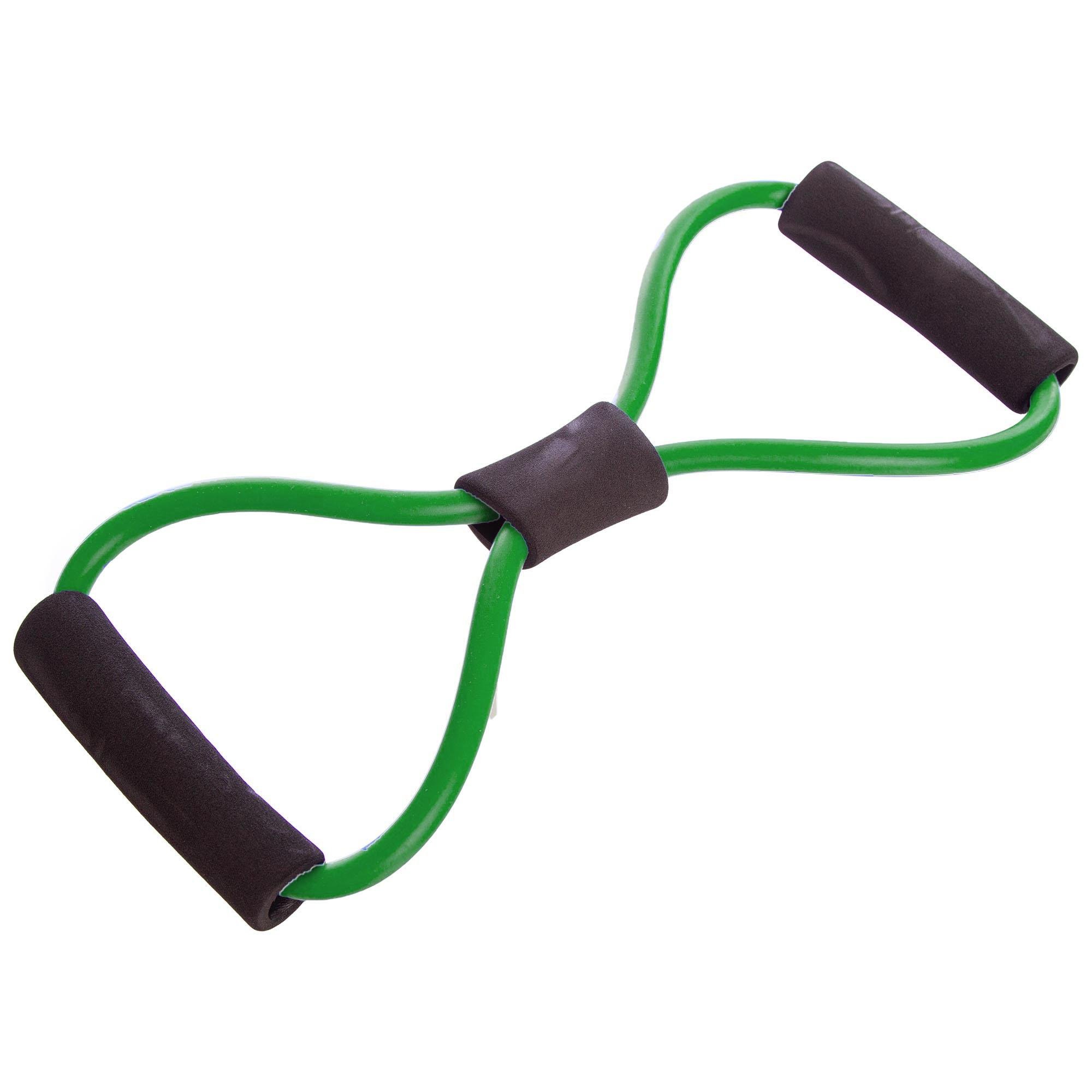 Эспандер трубчатый EasyFit Восьмерка Зеленый (EF-3947-GN)